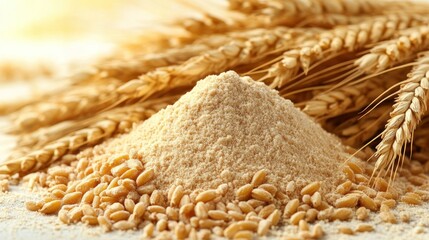 Wheat flour and wheat grains