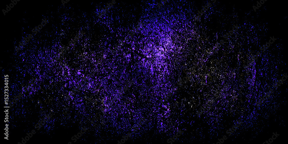 Poster dark purple grunge background with gradient from the center with rough texture around it consisting 