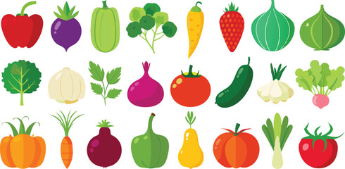 set of vegetables