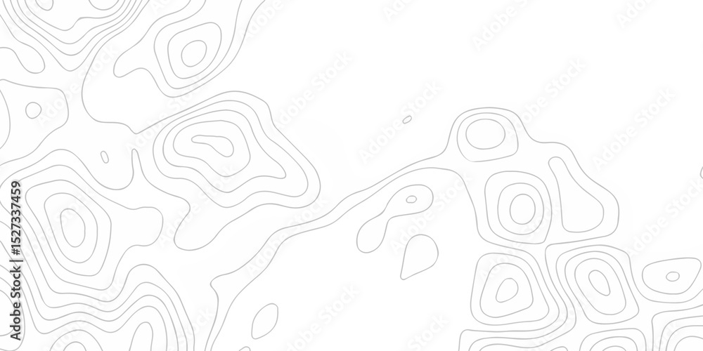 Poster minimal lines topographic contour lines grid map seamless pattern. geographic mountain relief. abstr