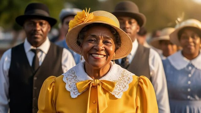 Juneteenth celebration african american heritage and community spirit for Pan African Unity Black History Month, MLK, Kwanzaa