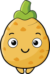 cartoon illustration of an apple