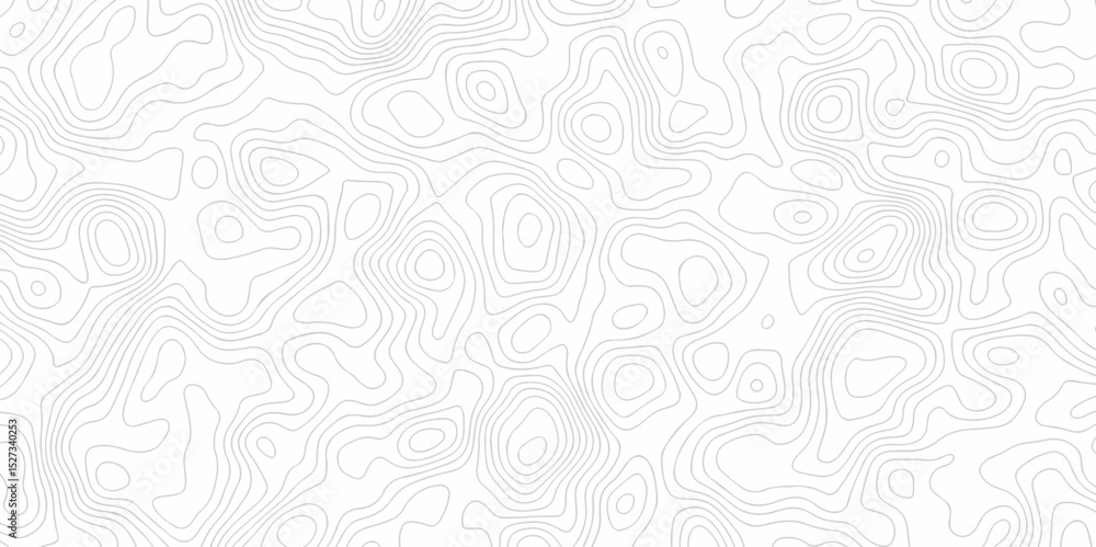 Poster minimal lines topographic contour lines grid map seamless pattern. geographic mountain relief. abstr