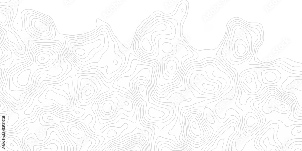 Poster minimal lines topographic contour lines grid map seamless pattern. geographic mountain relief. abstr
