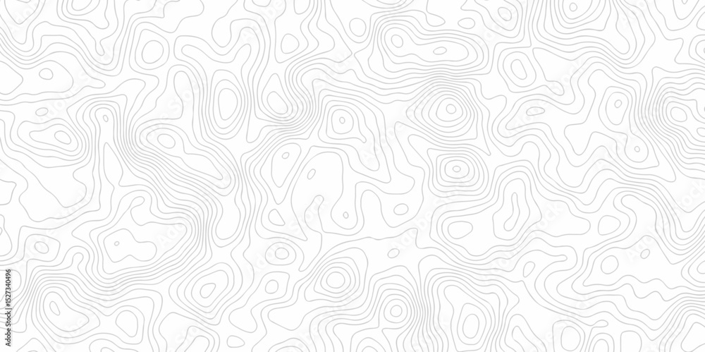 Poster minimal lines topographic contour lines grid map seamless pattern. geographic mountain relief. abstr