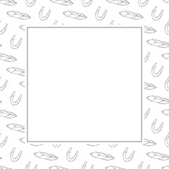 school frame. doodle education square frame. hand drawn school and education frame background. school background