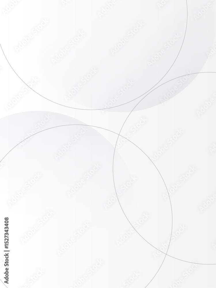Aufkleber white background vertical. geometric circle design. template layout on screen device.