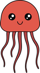 funny cartoon octopus animal