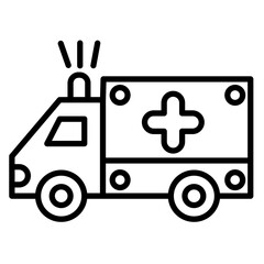 Ambulance Vector Icon