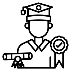 Scholarship Vector Icon