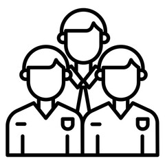 Obraz premium Staff Vector Icon