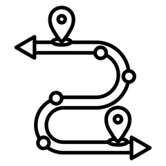 Route Vector Icon