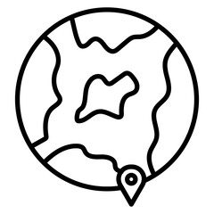 World Map Vector Icon