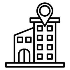 Office Location Vector Icon