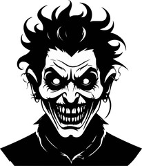 Fototapeta premium vector illustration of a scary skull