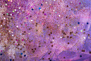 A vibrant abstract painting created by hand using traditional paint techniques, showcasing rich textures, bold color