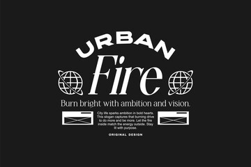 Minimalist urban quote t-shirt design motivational typography. Inspiring poster design for print. Aesthetic and uplifting text styles made for apparel. Retro and streetwear graphic tees.