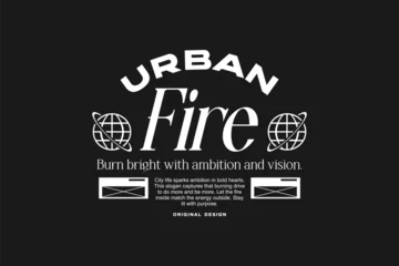 Fototapete Minimalist urban quote t-shirt design motivational typography. Inspiring poster design for print. Aesthetic and uplifting text styles made for apparel. Retro and streetwear graphic tees. © Universtock