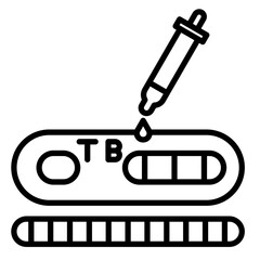 TB Test Kit Vector Icon