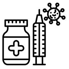 TB Vaccination Vector Icon