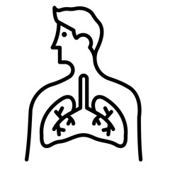 TB Patient Icon Vector Icon
