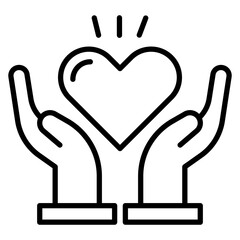 Obraz premium Hand in Hand Vector Icon