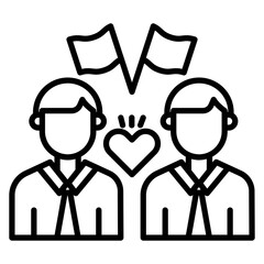 Forever Allies Vector Icon