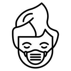 Face Mask Vector Icon