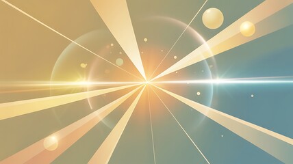 Abstract background with radiating lines, glowing light, and bokeh effects, creating a dynamic and energetic visual.