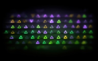 Abstract pattern of blurred triangles