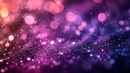 Abstract bokeh lights, vibrant colors