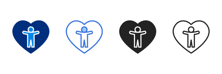 Self Care Icon Set Multiple Style Vector Illustration