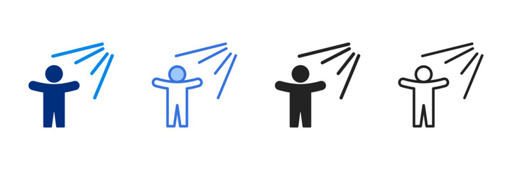 Hope Icon Set Multiple Style Vector Illustration