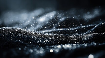 Abstract digital particles, dark background