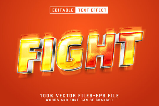 Fight 3d Text - Editable Text Effect