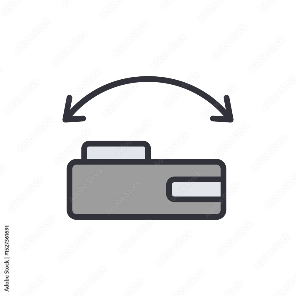 Poster rotation of a simple camera on transparent visual display
