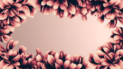 frame of flowers