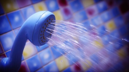 Shower head with water stream