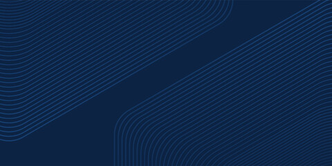 Modern dark blue background. Modern line stripes curve abstract presentation background. Luxury paper cut background abstract modern simple