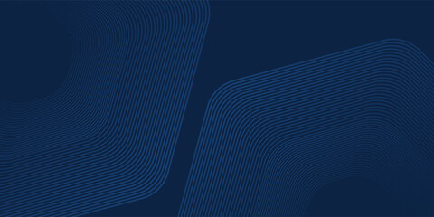 Modern dark blue background. Modern line stripes curve abstract presentation background. Luxury paper cut background abstract