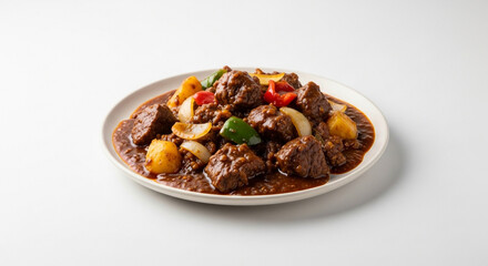 beef curry or stew with vegetables