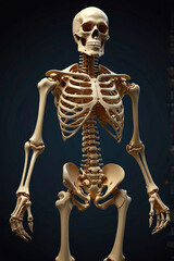 Image is a detailed, digital anatomical illustration of the human torso, showcasing internal organs with a focus on the respiratory and digestive systems. The style is highly realistic, with a 3D effe