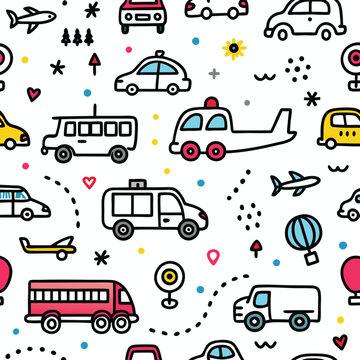 Colorful transport pattern