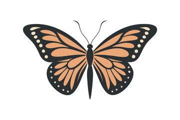 Classic Vintage Butterfly Sketch For A Nostalgic And Timeless Feel vector art illustration