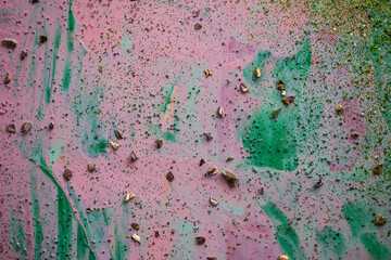 Artistic abstract canvas painted by hand with vibrant tones, spontaneous forms, and modern art appeal