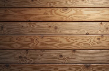 Fototapeta premium Close-up view of natural wooden planks, timber structure, brown color. Wooden floor background, wall texture, rough surface pattern, wood grain detail. For interior, design, decor, wallpaper, eco