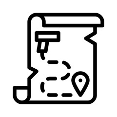 adventure game line icon