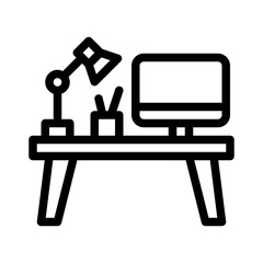 desk line icon