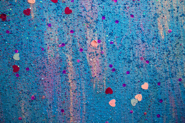 A colorful, textured abstract artwork created with handmade paint and spontaneous creative brush movements