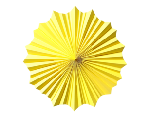 Yellow Paper Rosette